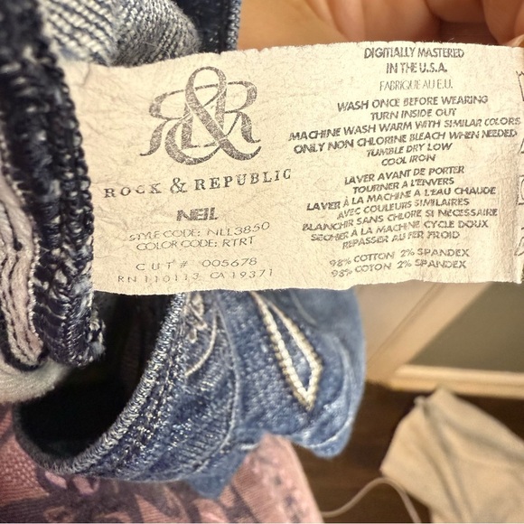 Rock & Republic Neil Denim Jeans Size 32 GUC - Picture 8 of 13